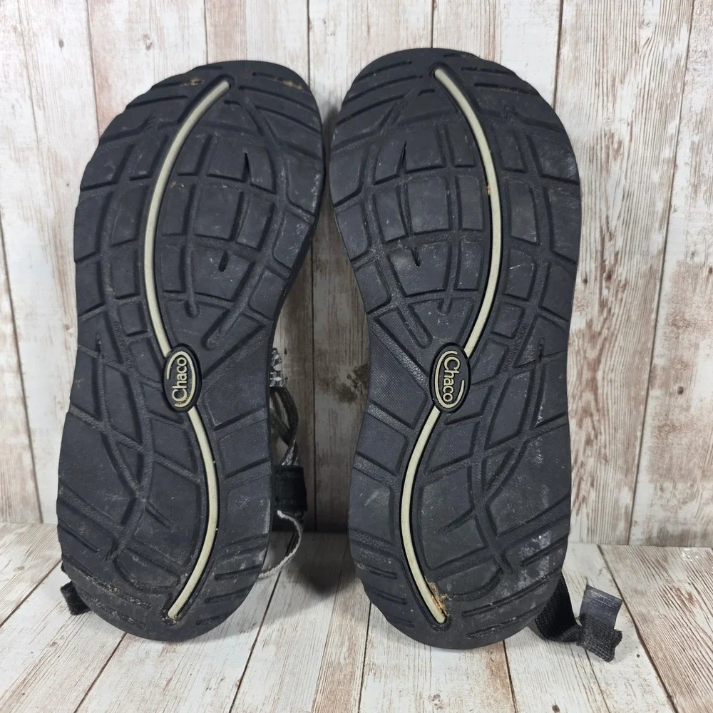 Chaco Z/Cloud 2 Womens 9 Sandals Gray Black Pink Double Strap Toe‎ Loop Hiking
